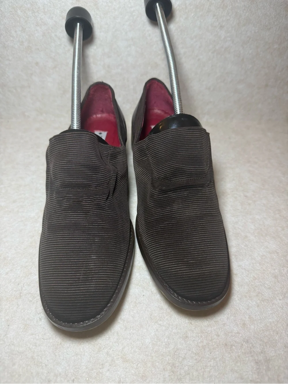 Donald J. Pliner Ribbed Brown Espresso S4 Great Slip On Loafers Flats Size 6M